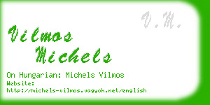 vilmos michels business card